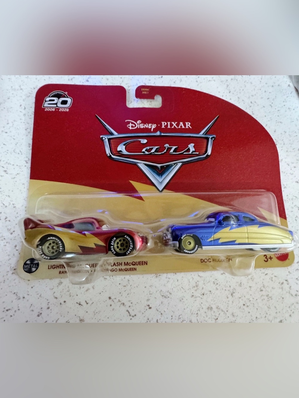Disney Pixar Cars 20th Anniversary Lightning McQueen and Doc Hudson 2-Pack New